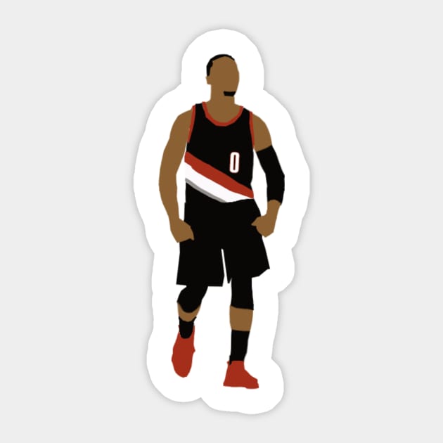 Damian Lillard Sticker by VectoredApparel